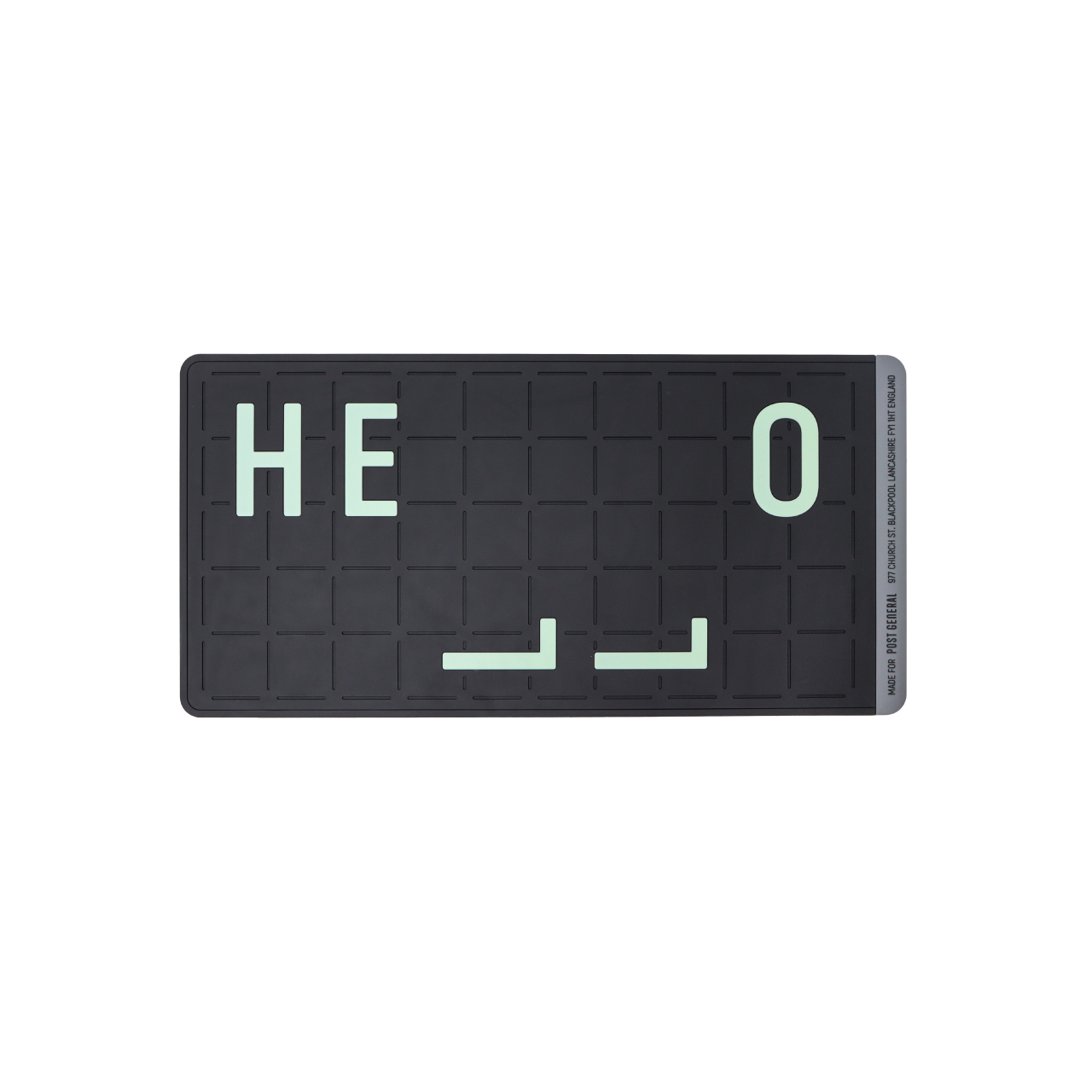 RUBBER LUMINOUS DOOR MAT HELLO / ラバールミナスドアマット ハロー