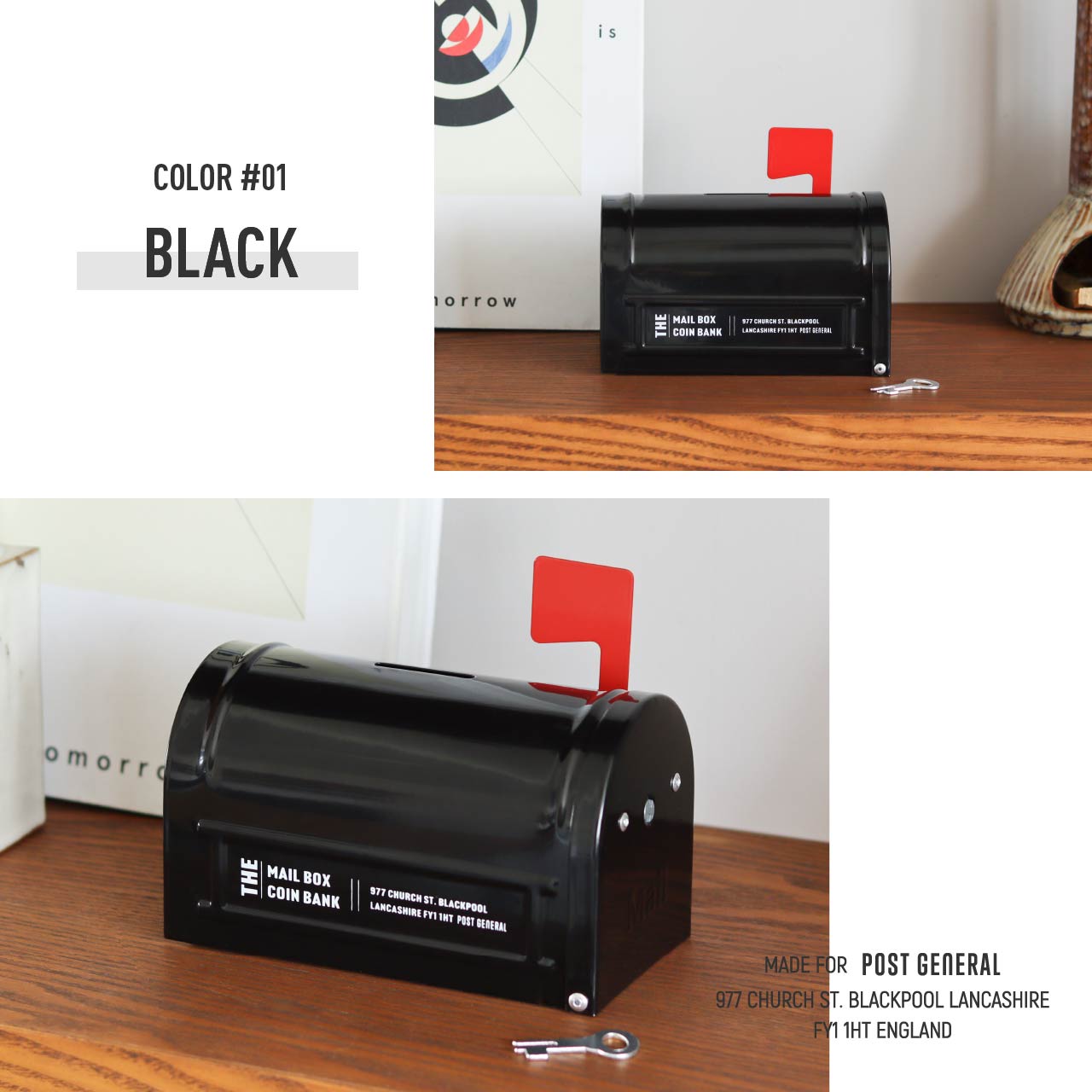 ポストジェネラル メールボックス コインバンク 貯金箱