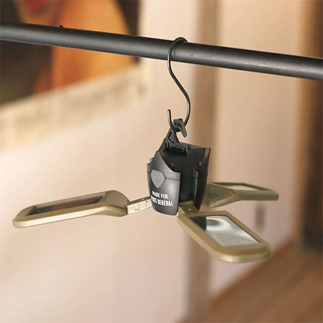 TRI-PANEL SOLAR CHARGED LED LIGHT / トリ-パネル ソーラー