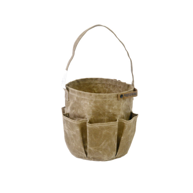 WAXED CANVAS TOOL BAG ROUND BROWN 982140060