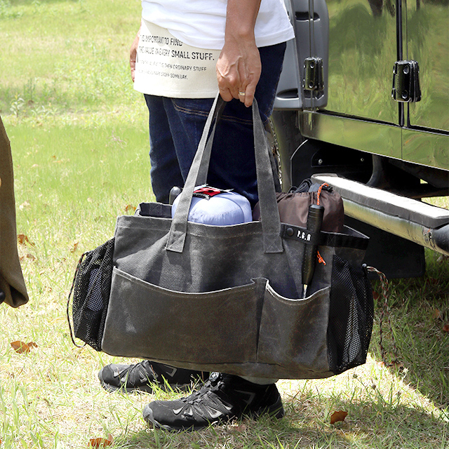 WAXED CANVAS TOOL BAG RECT / ワックスドキャンバス ツール