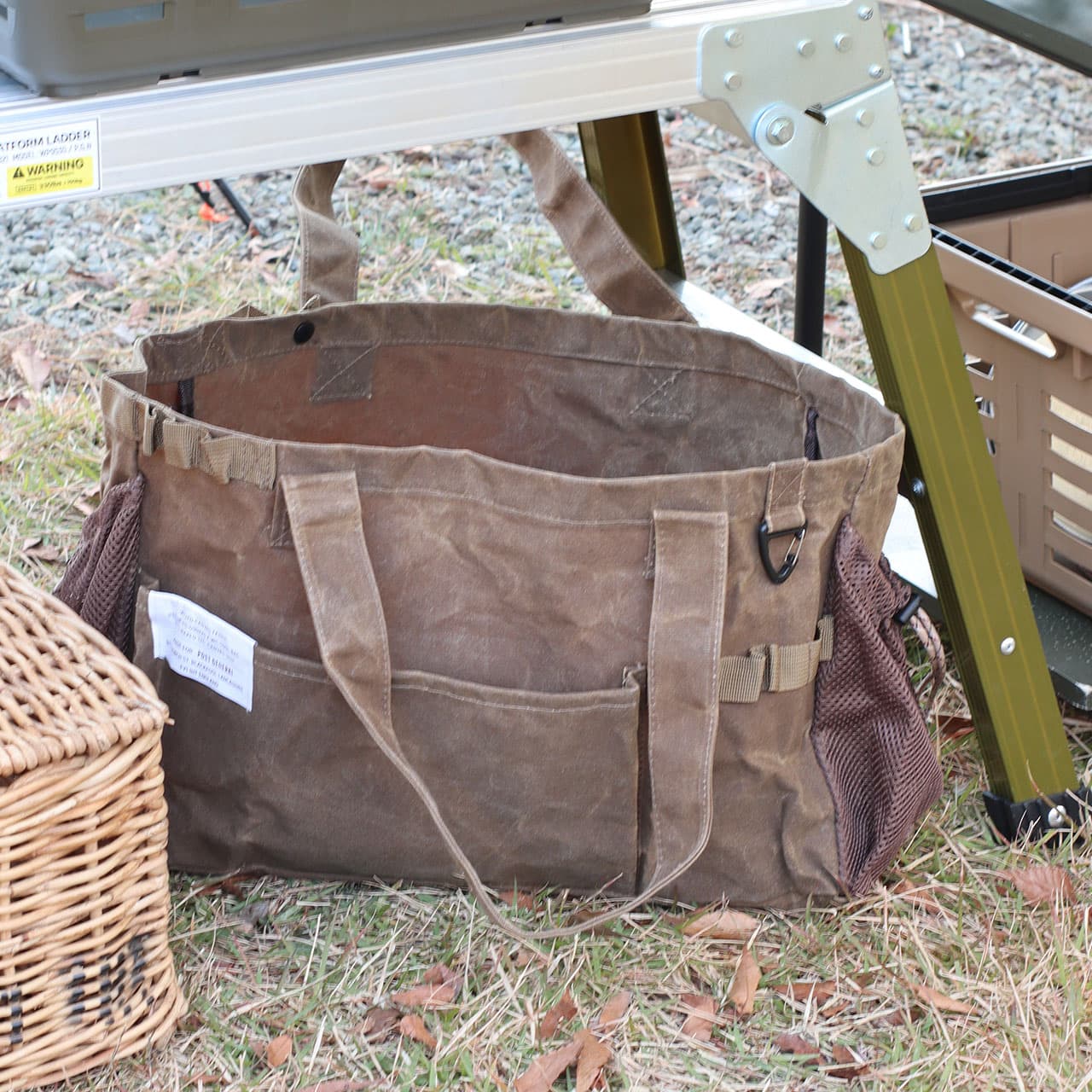 WAXED CANVAS TOOL BAG RECT / ワックスドキャンバス ツールバッグ