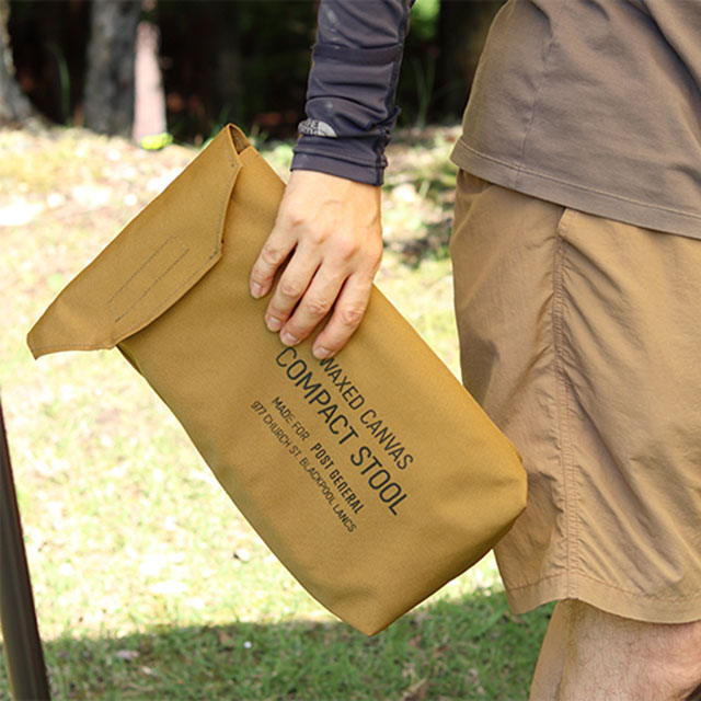 WAXED CANVAS COMPACT STOOL / ワックスドキャンバス コンパクト