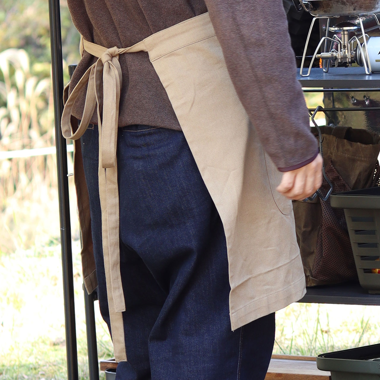 WORK APRON 421 / ワークエプロン 421 - SAND BEIGE 【982140067