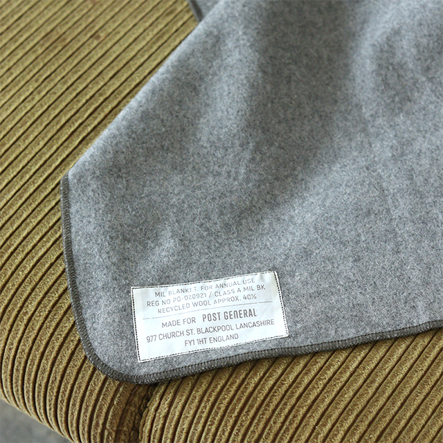 MIL BLANKET / ミル ブランケット - OLIVE KHAKI 【982140074 MIL BLANKET / ミル ブランケット - OLIVE KHAKI 【982140074