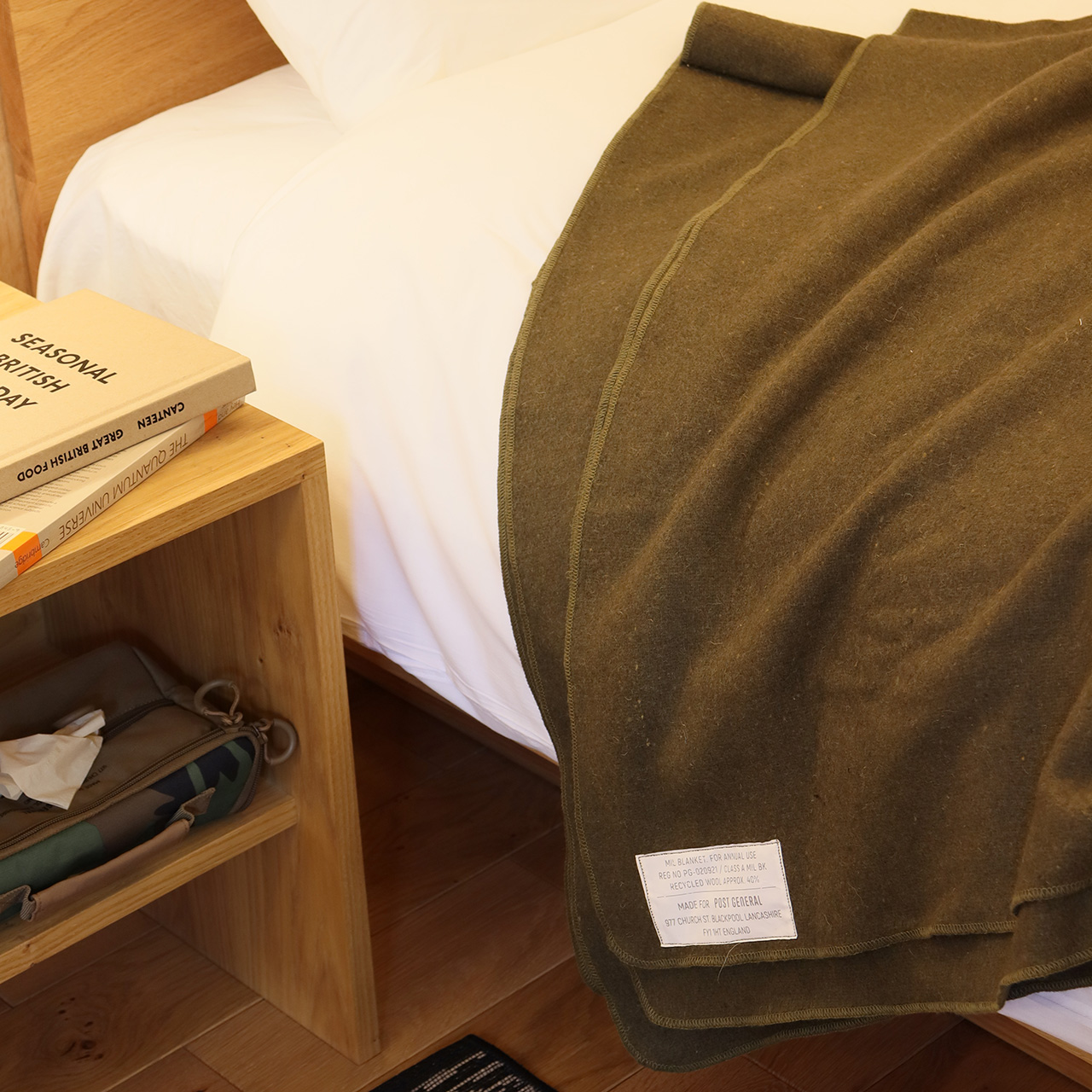 MIL BLANKET / ミル ブランケット - OLIVE KHAKI 【982140074 MIL BLANKET / ミル ブランケット - OLIVE KHAKI 【982140074