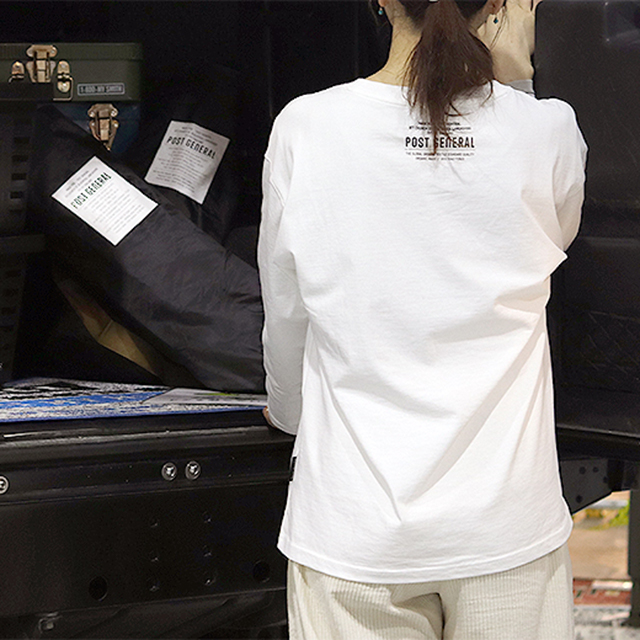 Rase le sol のファー付き片肩長袖 T シャツ レディース