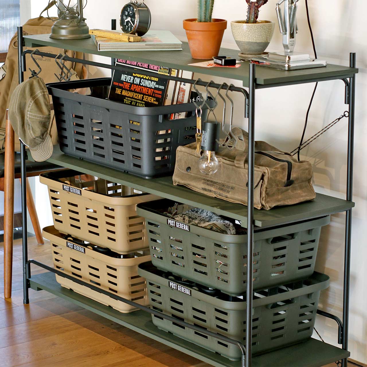 HEAVY DUTY BASKET LOW / ヘビーデューティーバスケット ロー - OLIVE