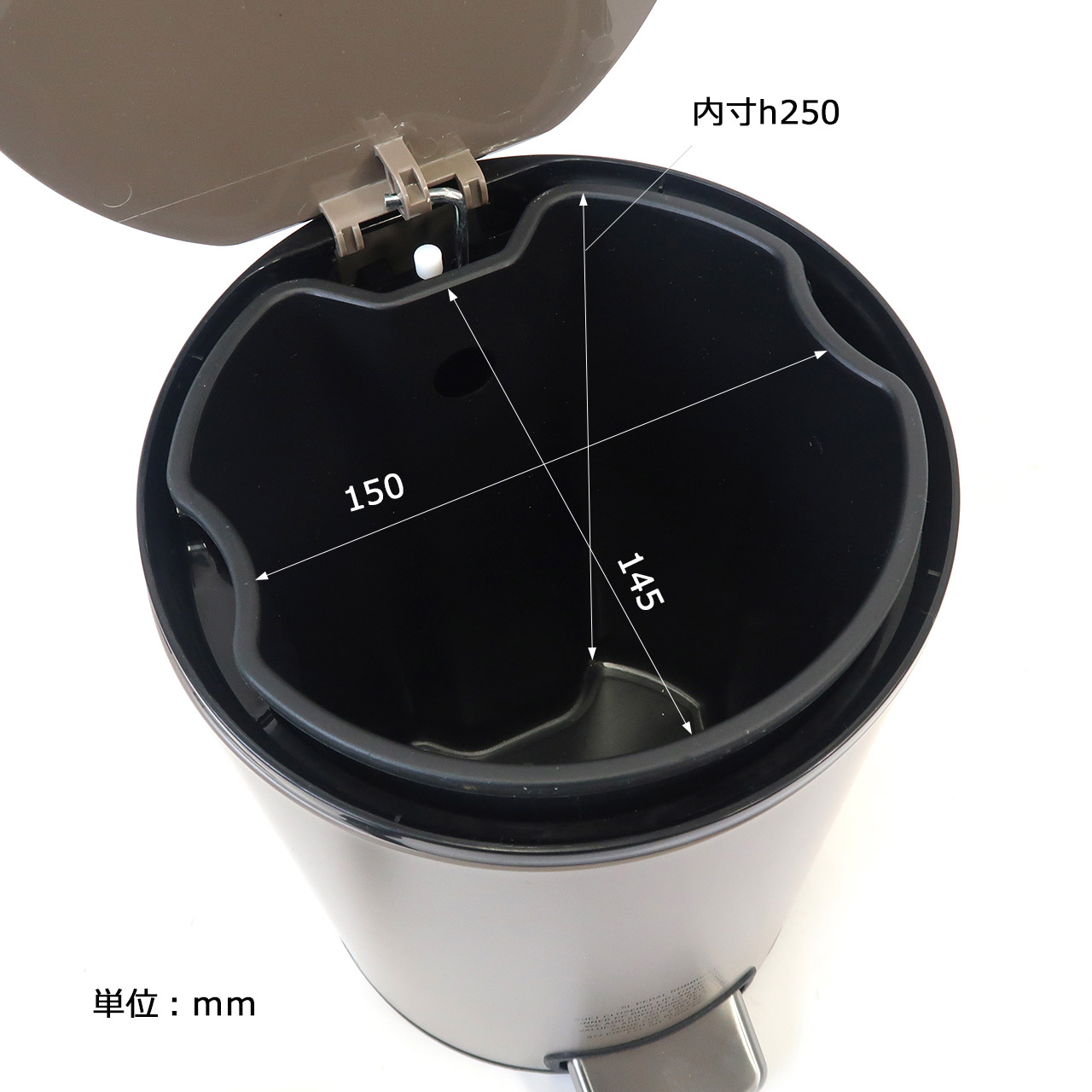 PEDAL RUBBISH BIN 5L / ペダルラビッシュビン 5リッター PEDAL RUBBISH BIN 5L / ペダルラビッシュビン 5リッター