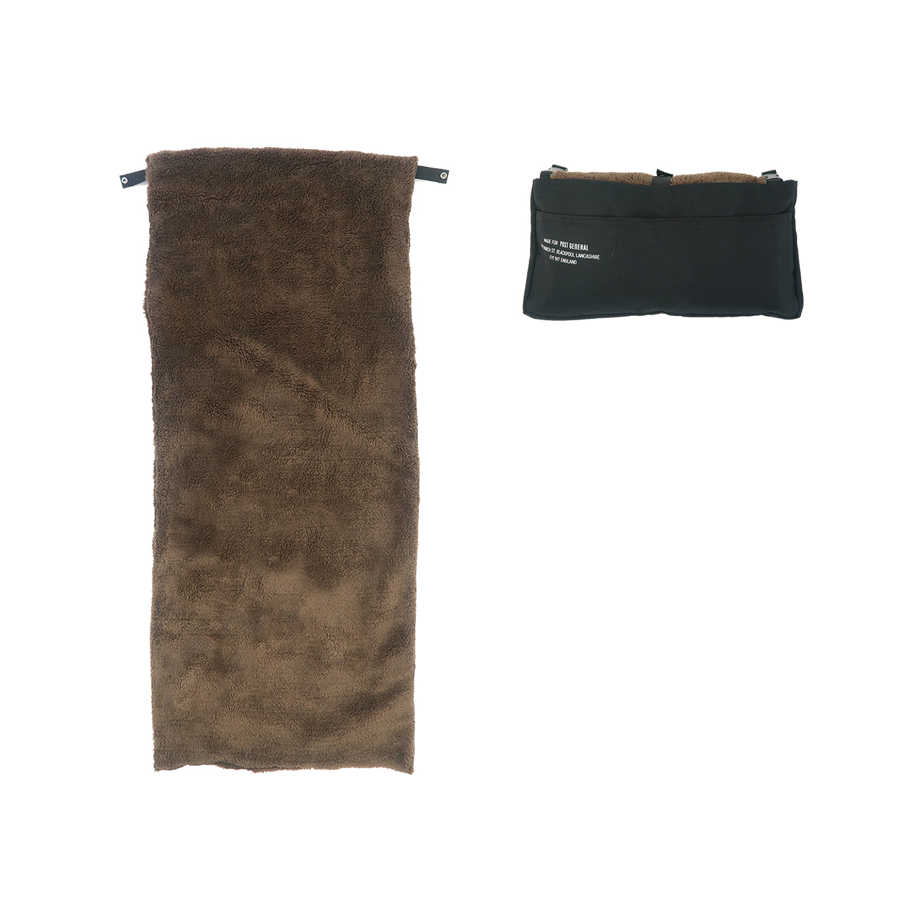 CHAIR COVER BLANKET / チェアカバーブランケット - BLACK × BROWN