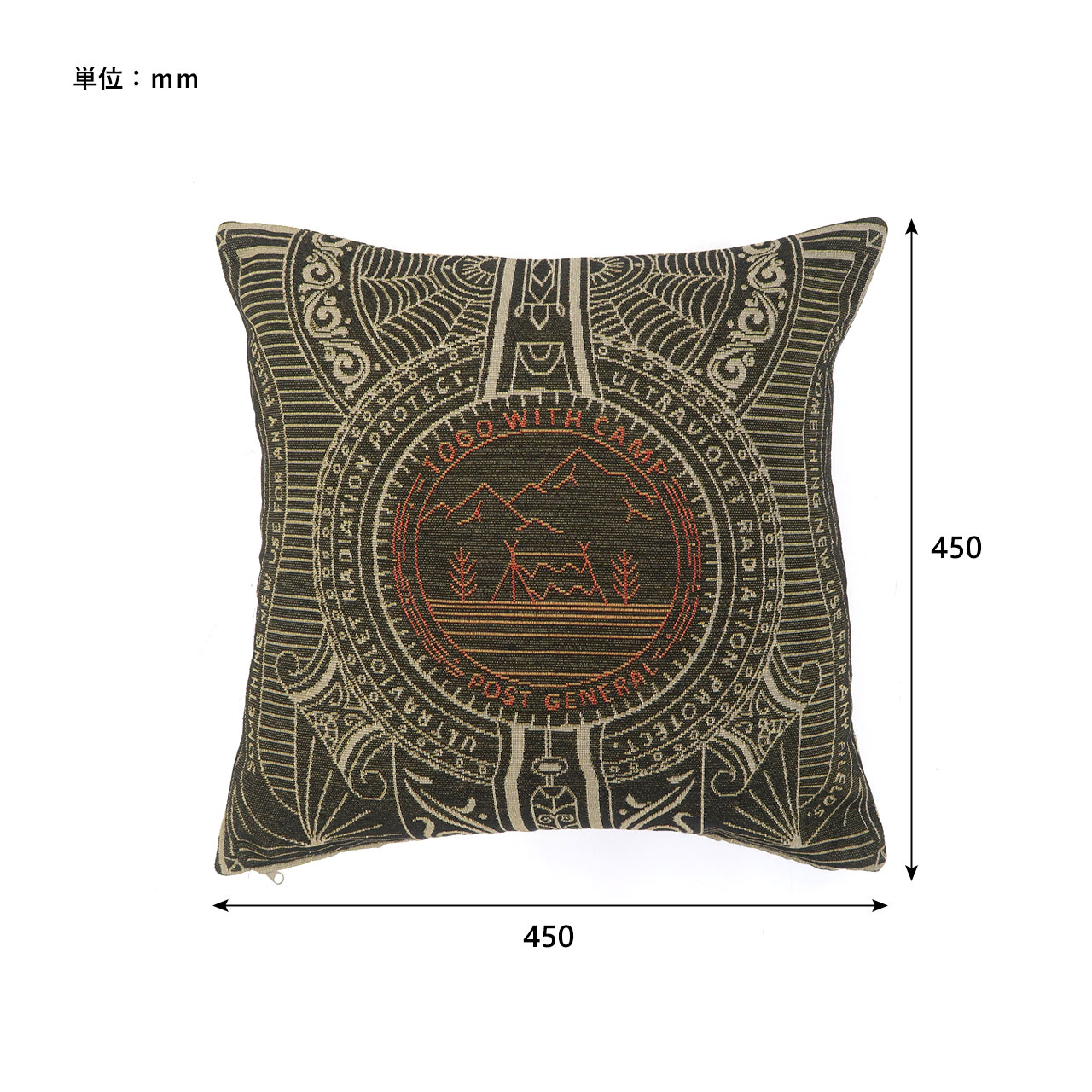 TO-GO CUSHION COVER / トゥーゴー クッションカバー - CAMP BK 