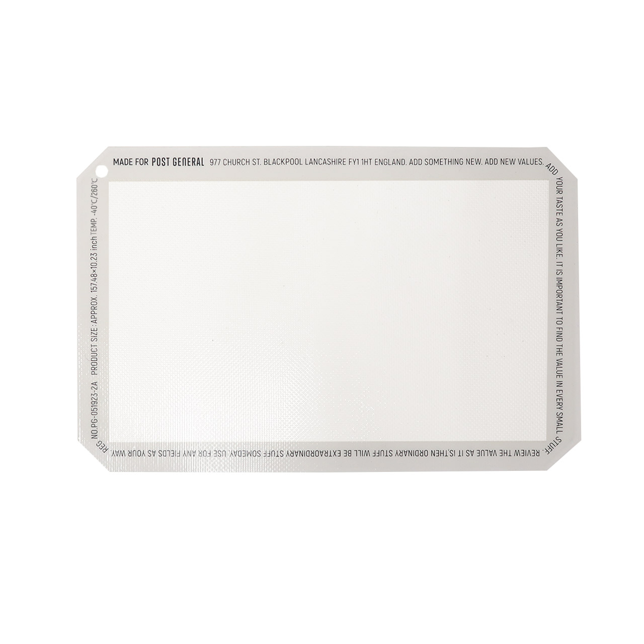 SILICONE PLACE MAT / シリコンプレースマット - WHITE 【982490002