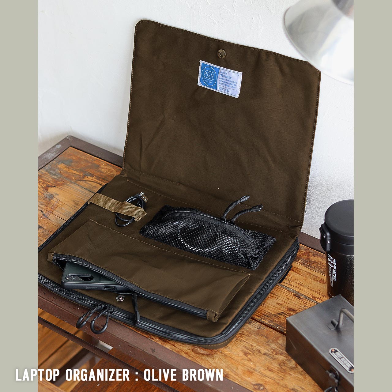 LAPTOP ORGANIZER / ラップトップオーガナイザー - DARK GRAY
