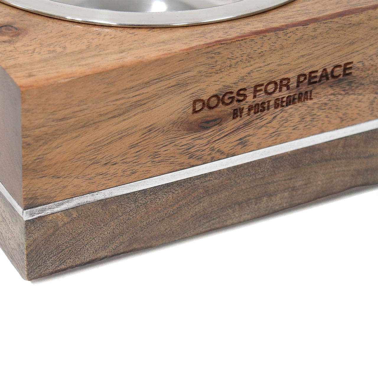 WOODEN DOG BOWL / ウッデンドッグボウル - SILVER 【960024009 WOODEN DOG BOWL / ウッデンドッグボウル - SILVER 【960024009