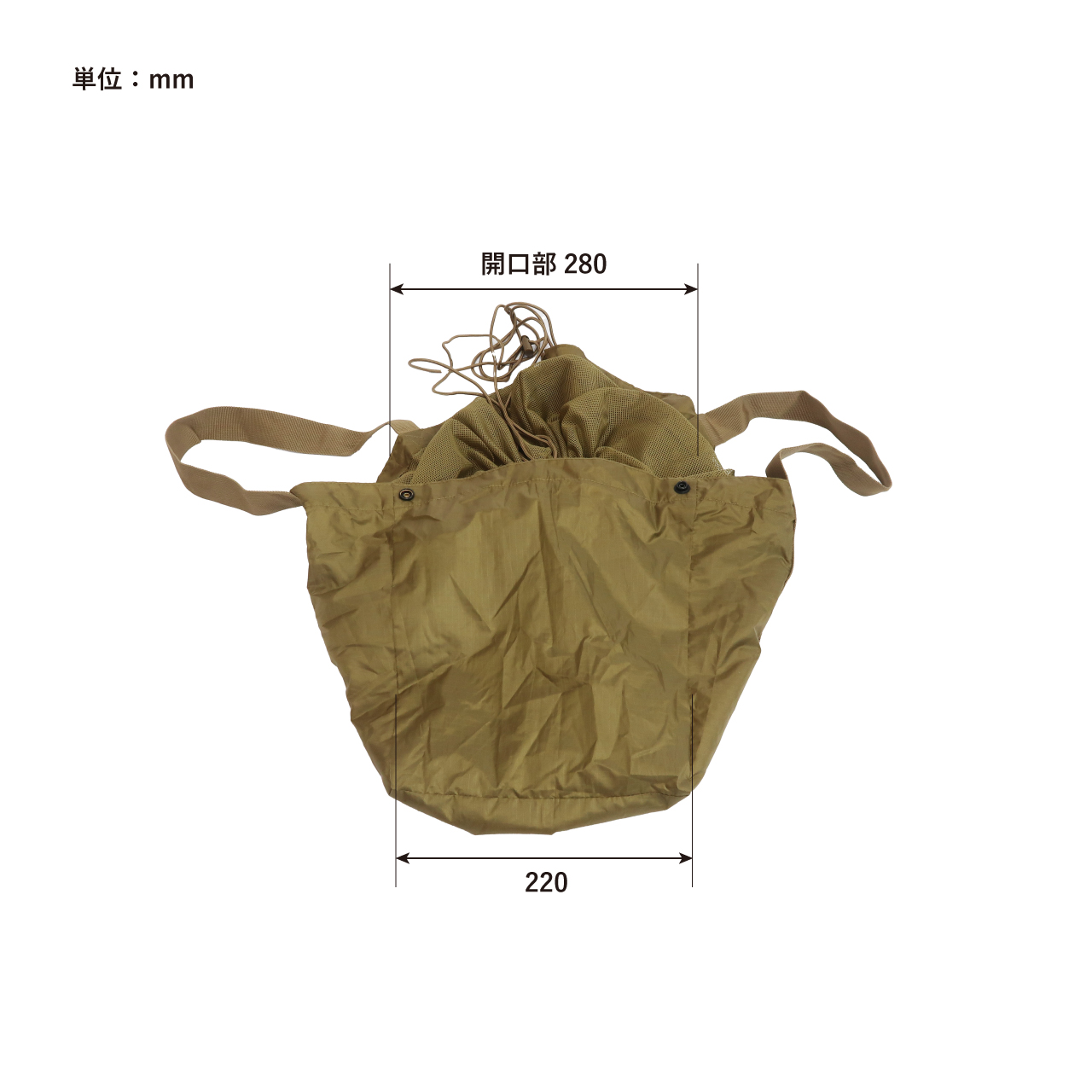 PACKABLE SHOPPING BASKET BAG / パッカブル ショッピング