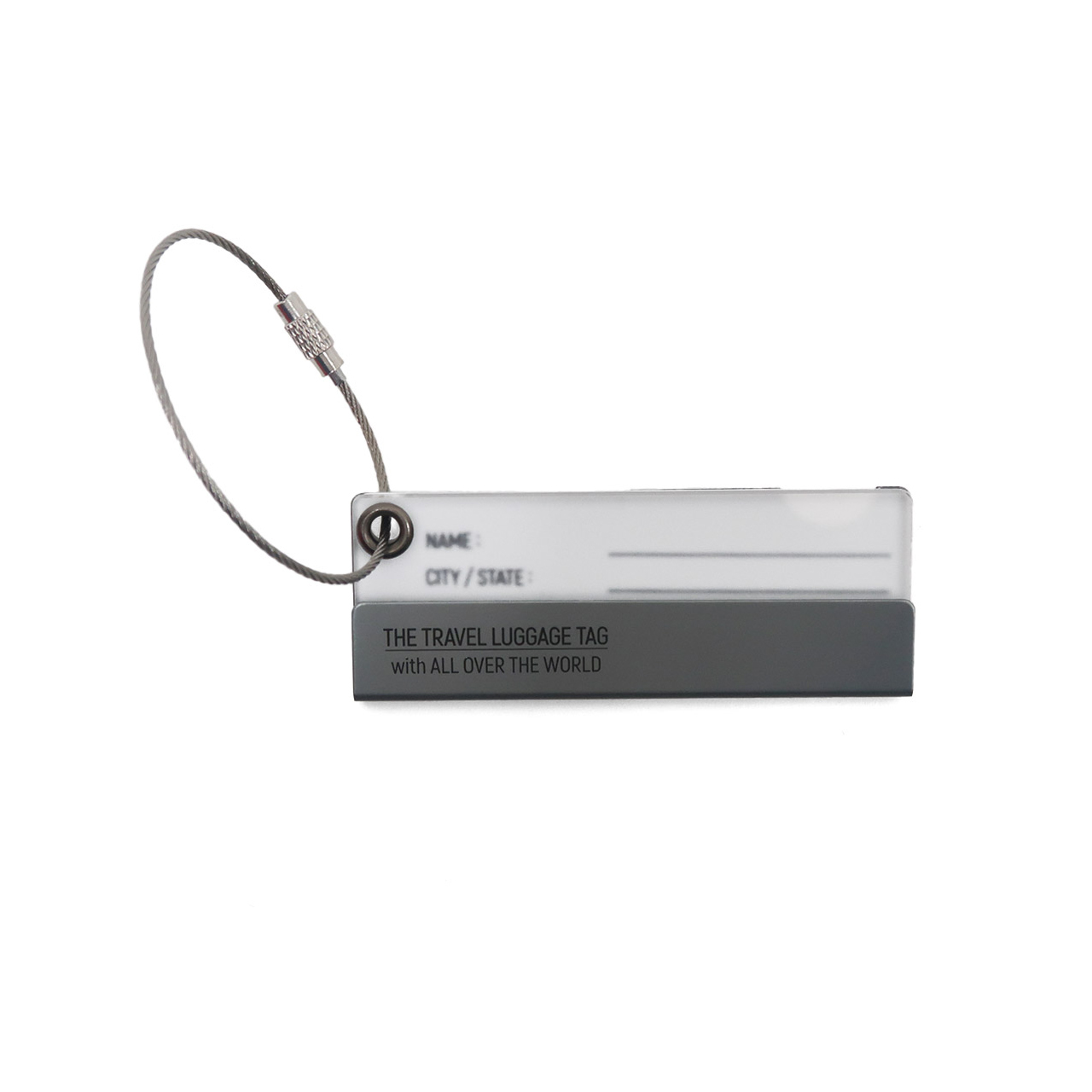 ALUMINUM TRAVEL LUGGAGE TAG / アルミナムトラベルラゲッジタグ - COOL GRAY 【982560010】 |  POST GENERAL