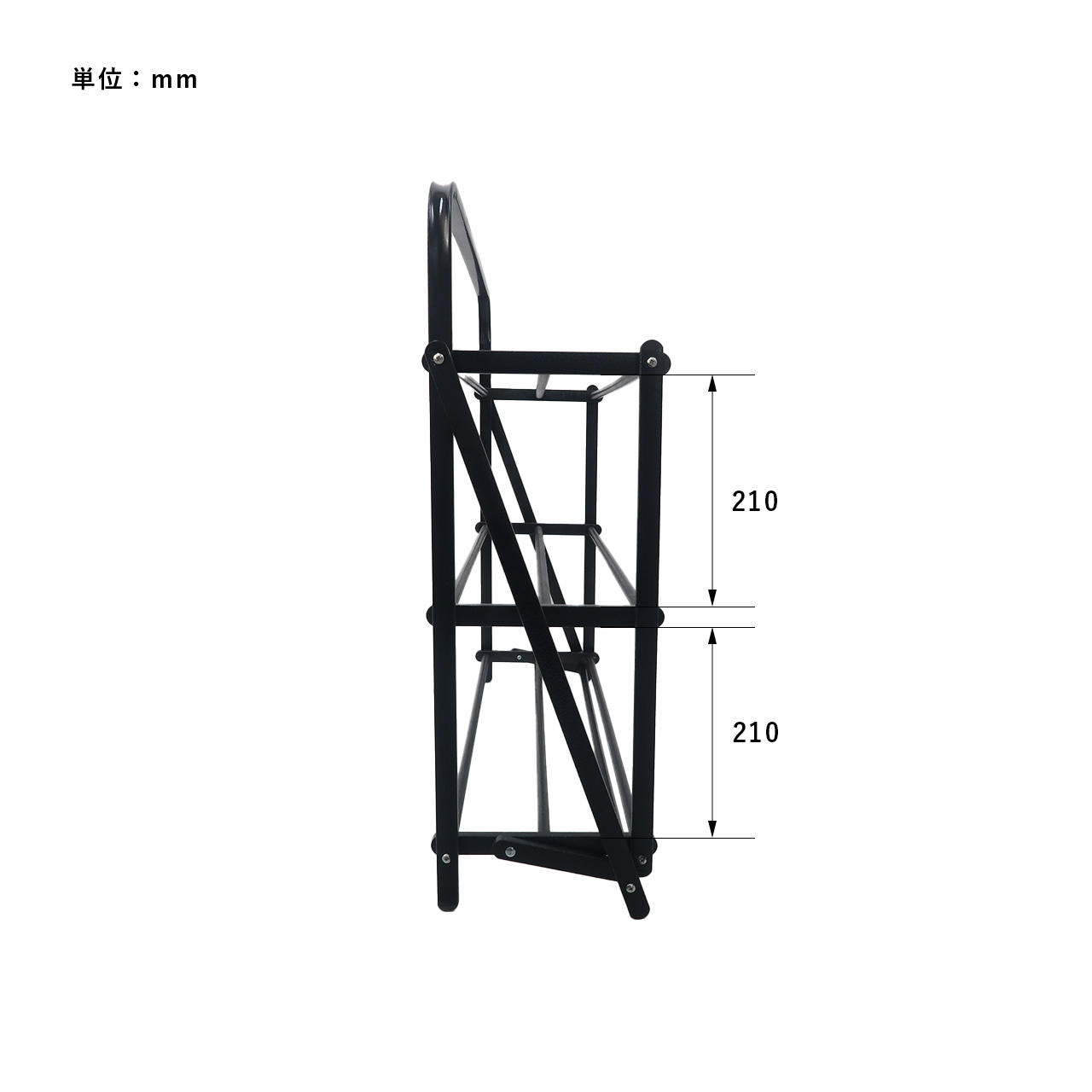 FOLDABLE SHOES RACK HAMMERTONE BK / フォルダブルシューズ