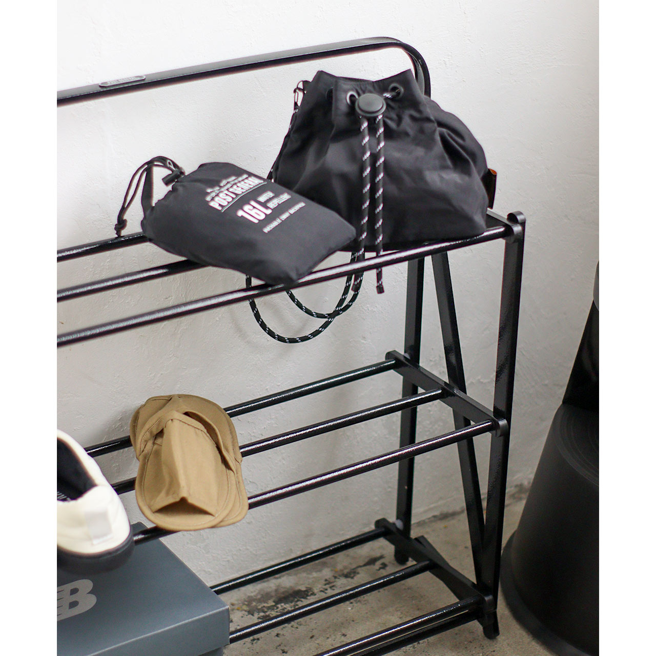 FOLDABLE SHOES RACK HAMMERTONE BK / フォルダブルシューズ FOLDABLE SHOES RACK HAMMERTONE BK / フォルダブルシューズ