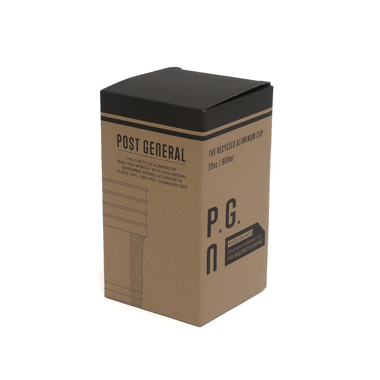 POST O' ALLS × GENERAL RESEARCH セットアップ RECYCLED ALUMINUM CUP -PACK4- / リサイクル アルミナムカップ