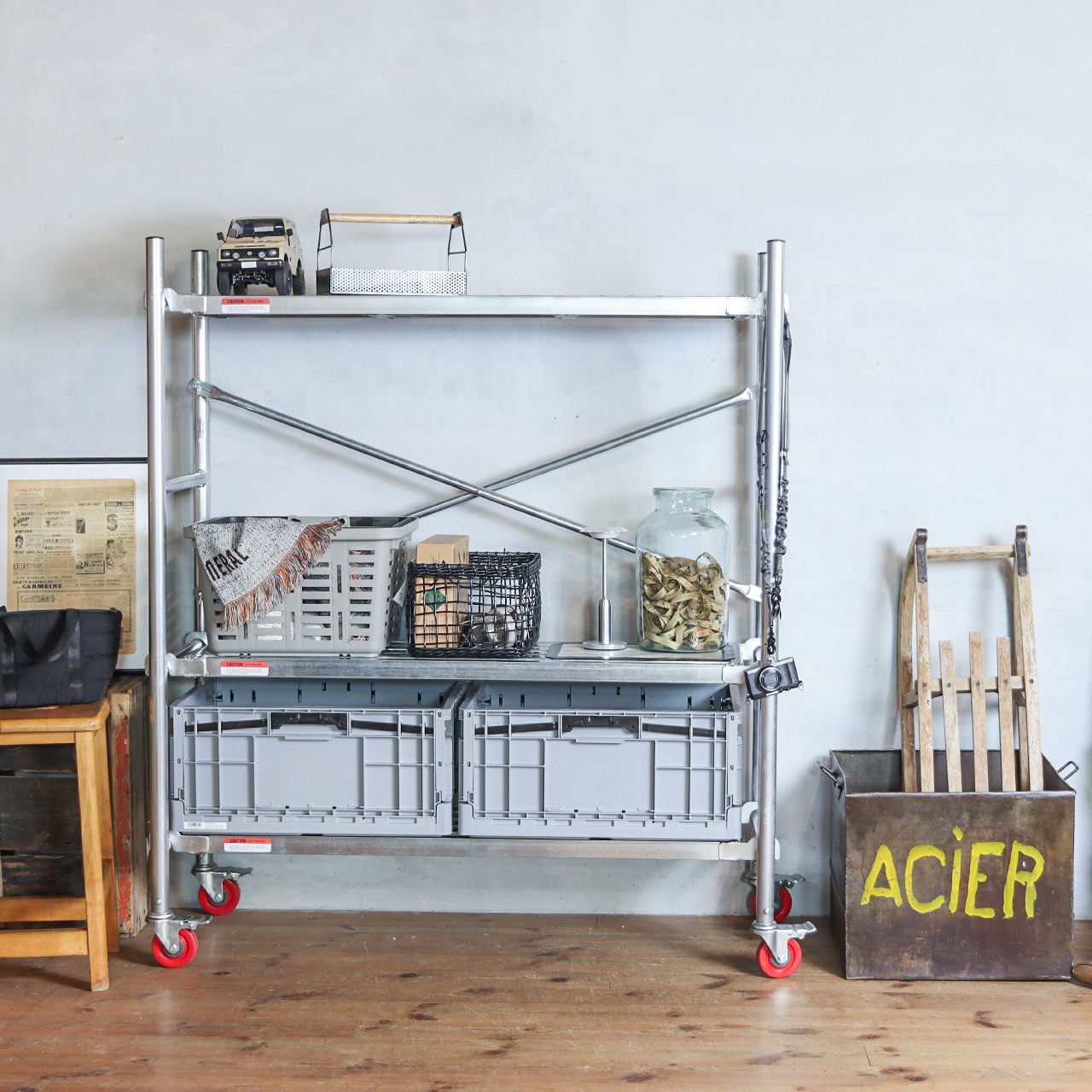 INDUSTRIAL FOLDABLE CRATE / インダストリアル フォルダブルクレート