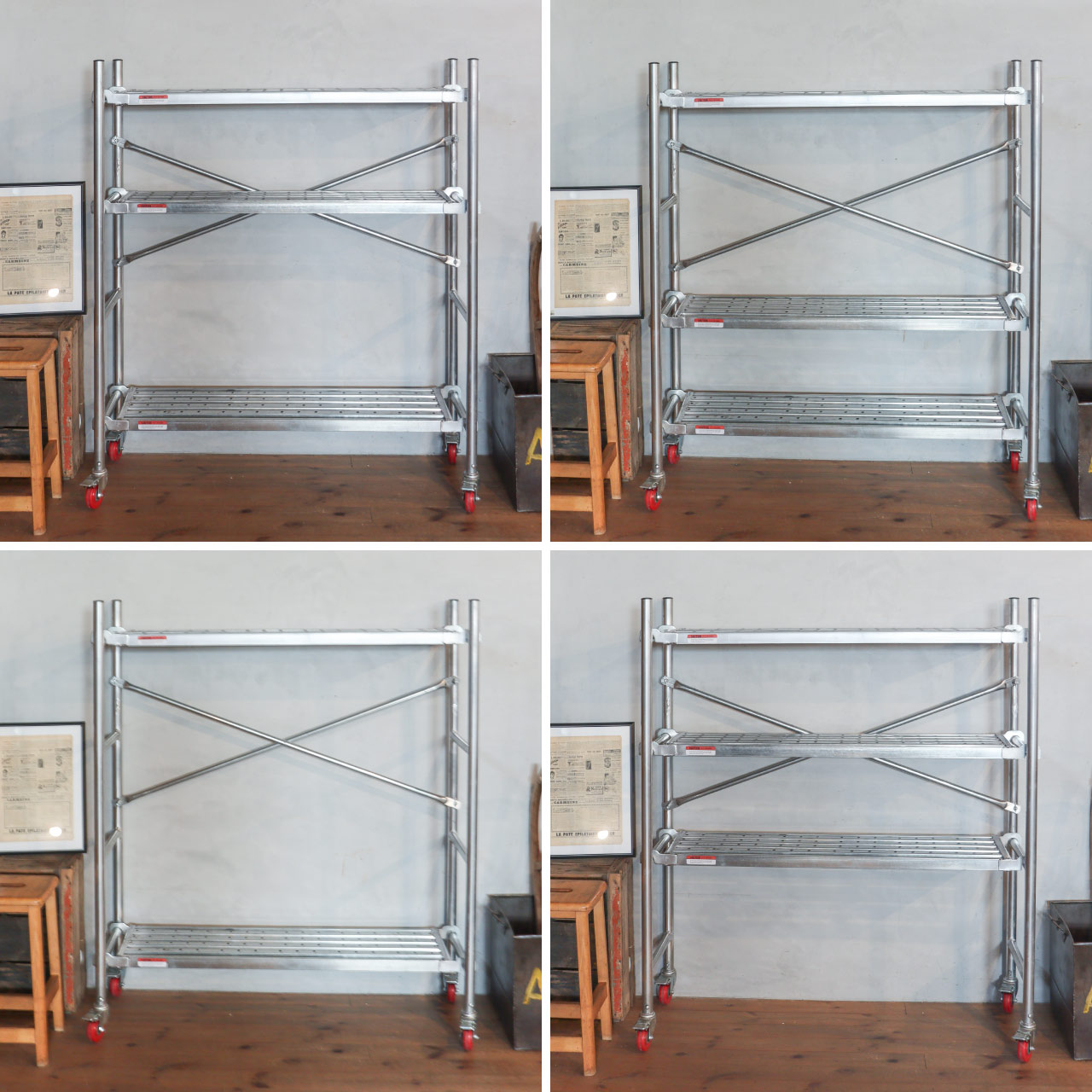 消費税無し LIKE SCAFFOLD SHELF シェルフ スカフォールドライク / スチールラック・メタルラック