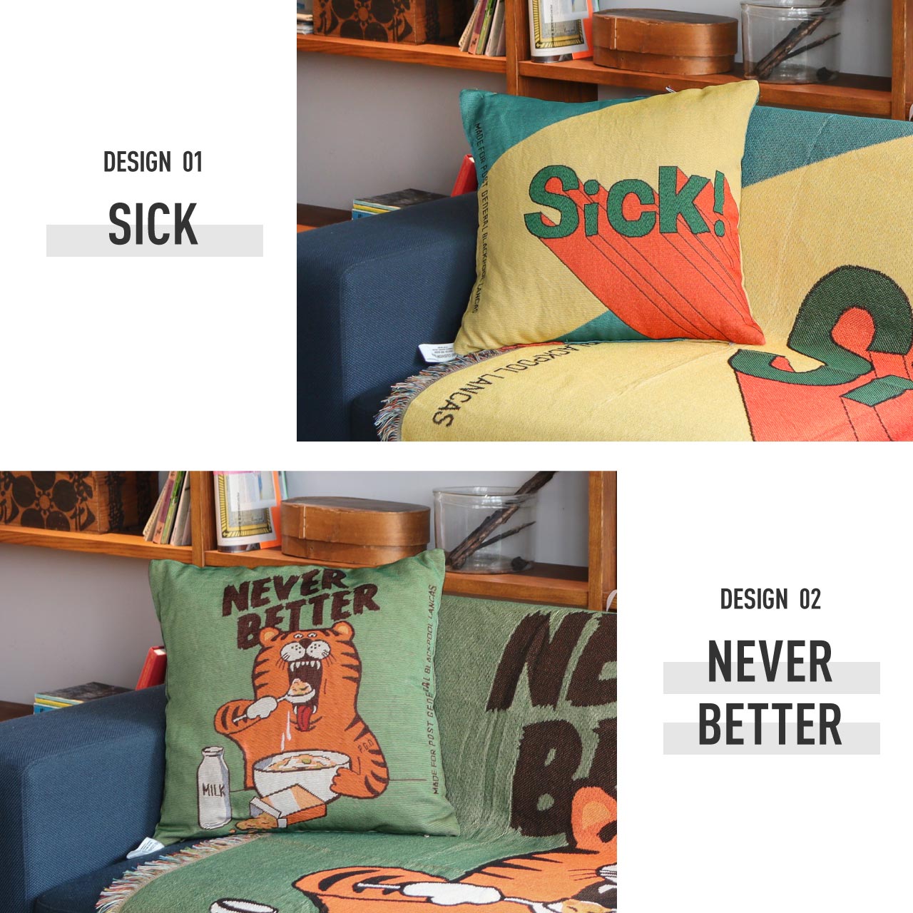 TO-GO CUSHION COVER / トゥーゴークッションカバー - BEER LOVER