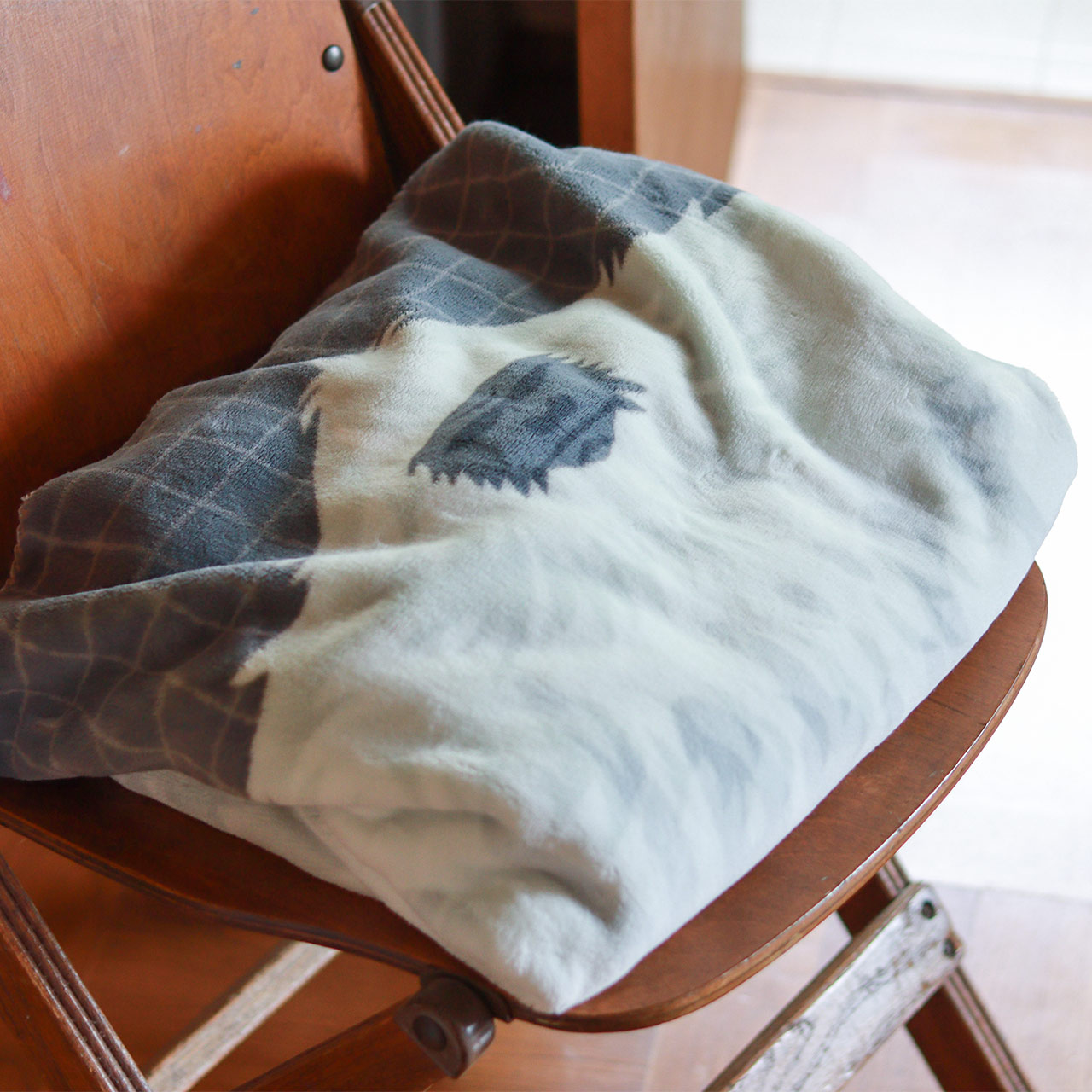 FLANNEL FLEECE BLANKET / フランネル フリースブランケット - BLACK